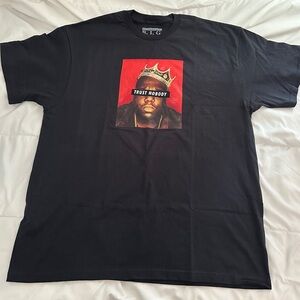 Notorious BIG Trust Nobody Men’s Large Black Graphic T Shirt New Without Tags